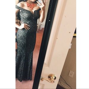 Off Shoulder Maxi Dress